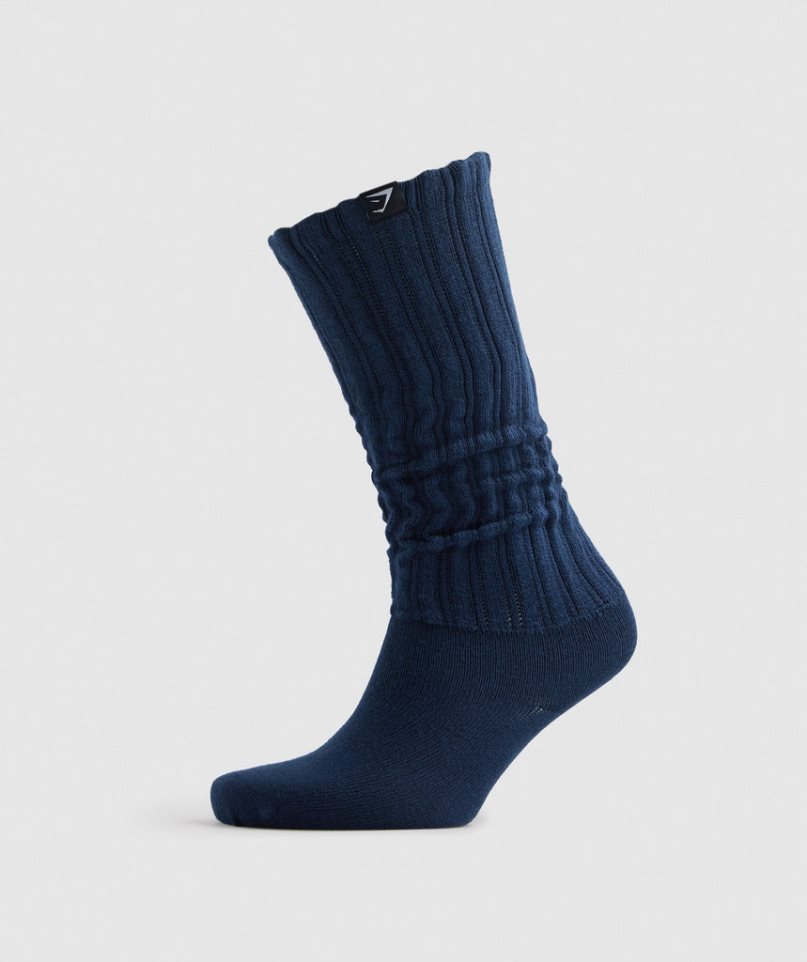 Gymshark Comfy Rest Day Socks Navy | CA 7513N6